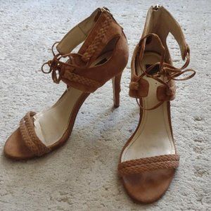 Tan Suede Stilettos Size 8.5